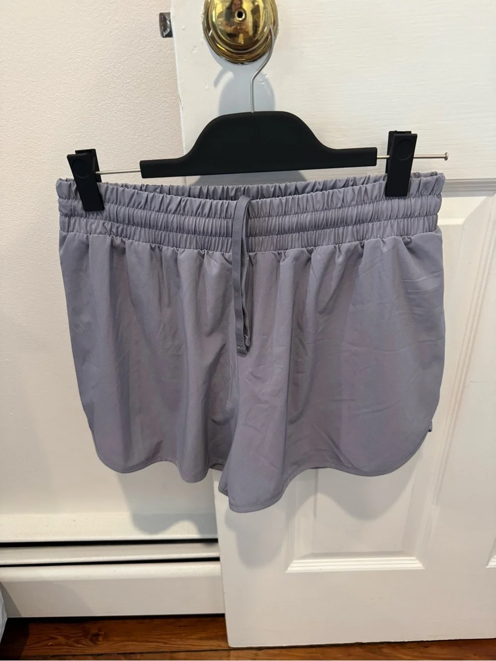 Beyond Yoga Light Gray Women's Athletic Shorts